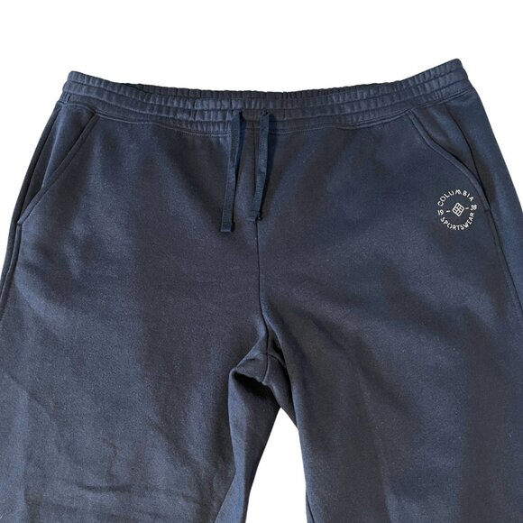 Columbia Sportswear Sweatpants Mens 2XL Dark Blue Logo Pockets Athleisure Gym - Picture 2 of 11